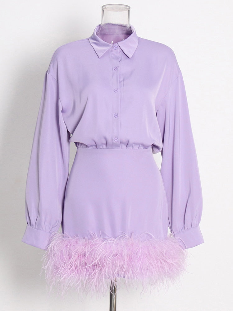 Erica Feather Dress