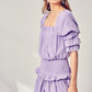 Puff Sleeve Smocked Waist Romper