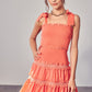 Smocked Tiered Dress