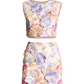 Spring Time in Bloom Two Piece Skirt Set