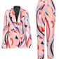 Mulit-Color Print Pant Set