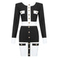 Florence  Black White Two Piece Set