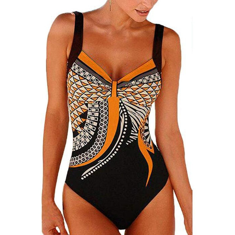 Sunset Bay One Piece Swimsuit Push-Up Sexy Bathing