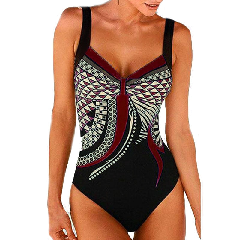 Sunset Bay One Piece Swimsuit Push-Up Sexy Bathing