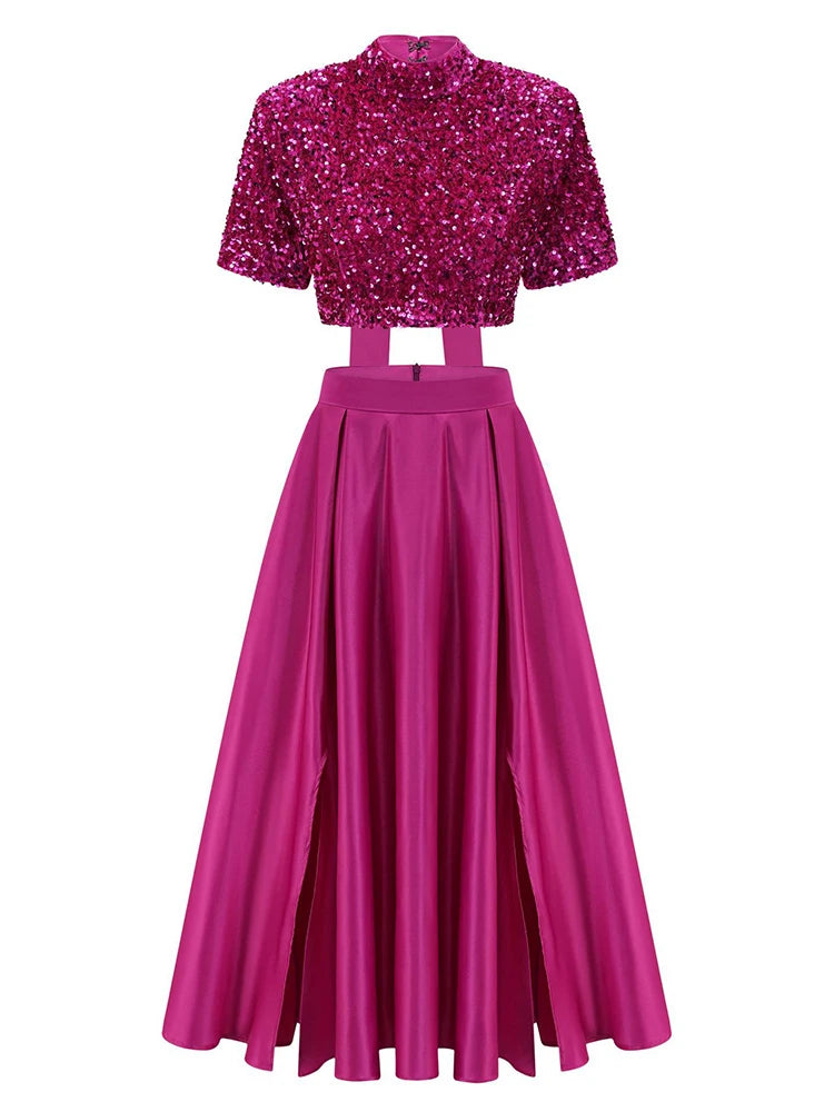 Berry Extra" Two-Piece Skirt Set