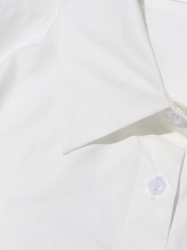 Rose Lined Lapel Sleeveless Blouse