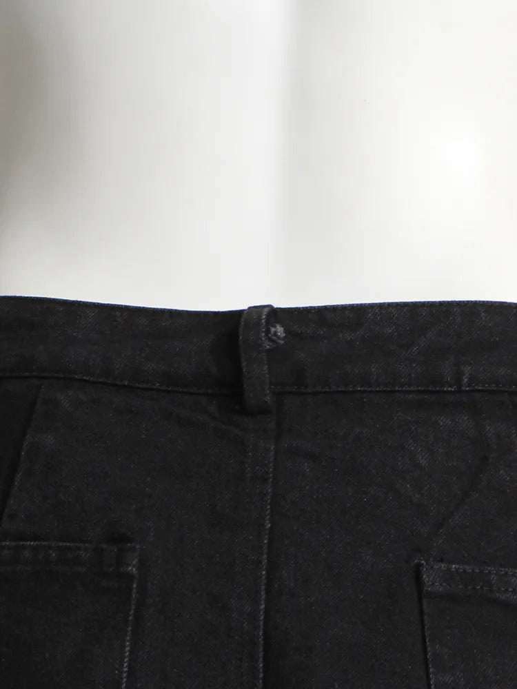Skirt and Jean Combo Pants