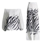 Bold Print Two Piece Sets For Women off the shoulder Lantern Sleeve Tops High Waist Pant Loose Set Female Fashion