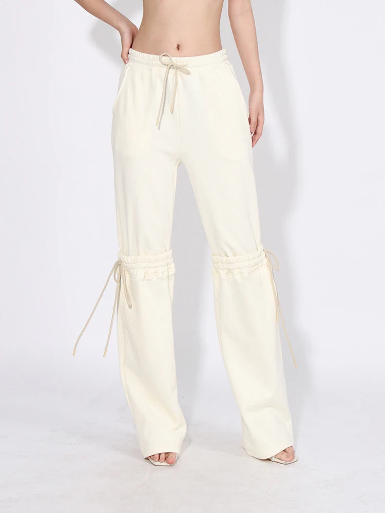 Casual Tiered Drawstring Pants