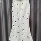 Color Block and Dots Two Piece Blazer and Skirt Set