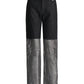 Midnight Mischief" Denim & Crystal Mesh Pants