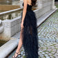 Two Piece Set Women Strapless Sleeveless Ruffle Skirt Set Female