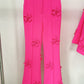 Flower Appliques Long Trousers
