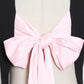 Blazer with Pink Satin Bow Sash