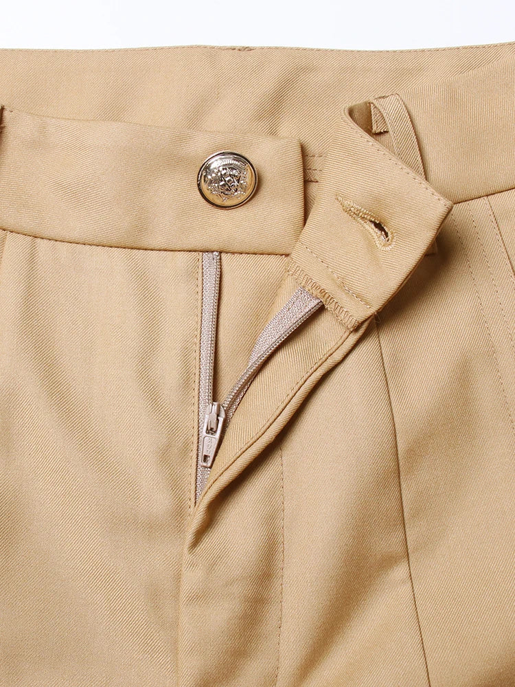 Belted Wide Leg Trousers