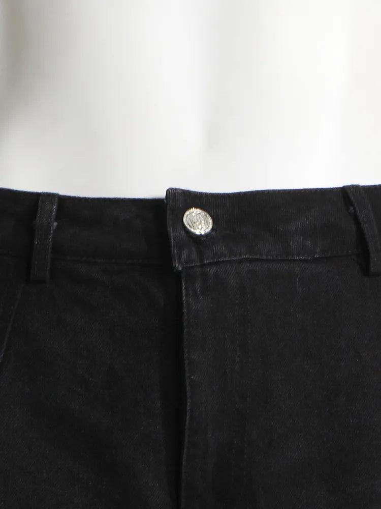 Skirt and Jean Combo Pants