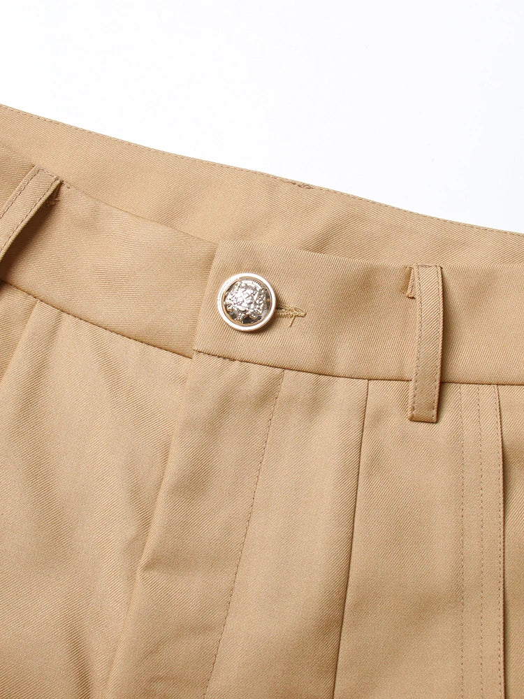 Belted Wide Leg Trousers