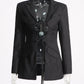 Sexy Peek a Boo Front Chic Blazer Female