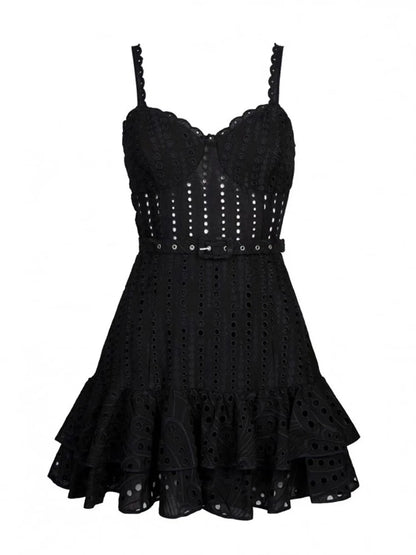 Summer Dress with Flirty Eyelets with Flirty