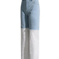 Midnight Mischief" Denim & Crystal Mesh Pants
