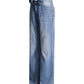 Peek-A-Bling Spliced Flower Denim