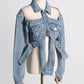 Peek-A-Boo Denim Jacket