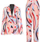 Mulit-Color Print Pant Set