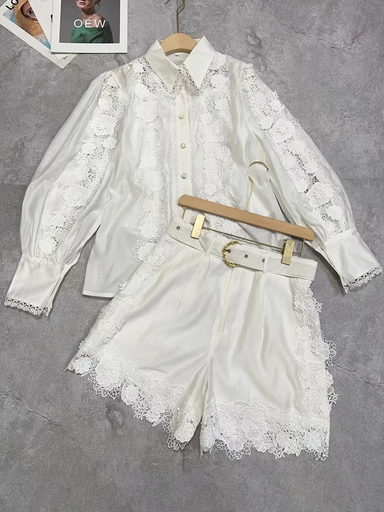 Lace Me Up, Buttercup Short Set