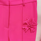 Flower Appliques Long Trousers