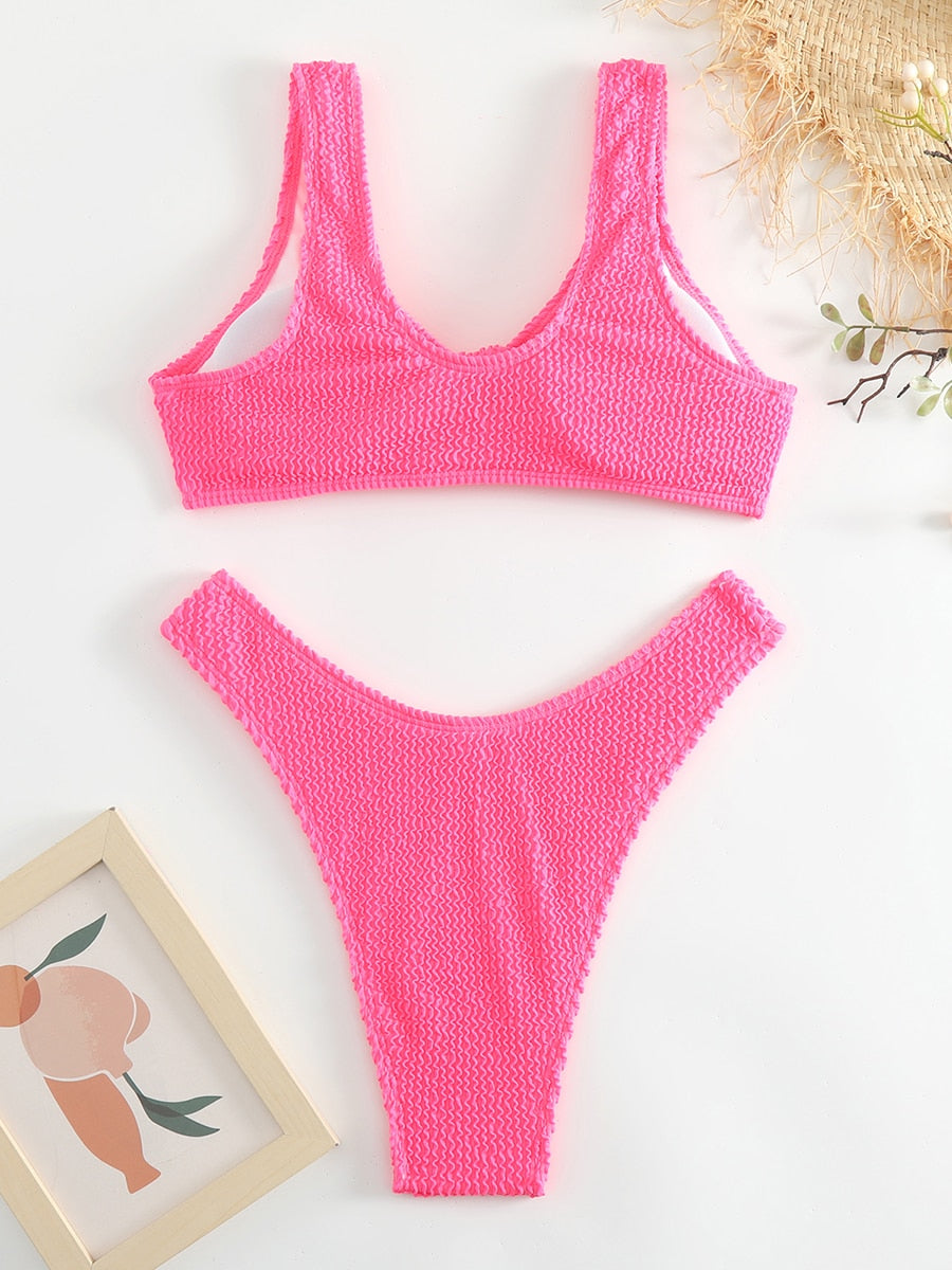 Sexy Brazilian Bikini Push-Up Thong Bikinis  Swimwear