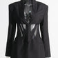 Sheer Mesh Sexy Blazer