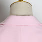 Pink and Black Color Block Casual Blazer