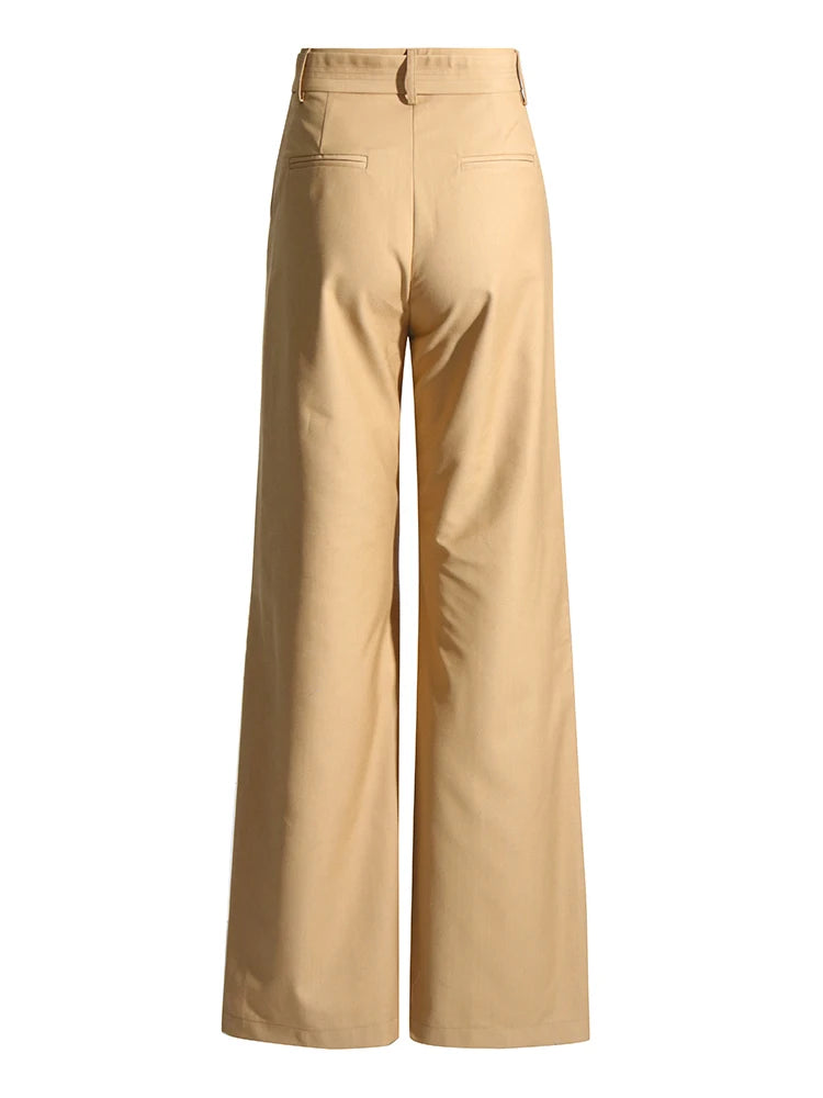 Belted Wide Leg Trousers