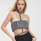 Diamond Halter Crop Top