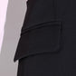 Pink and Black Color Block Casual Blazer