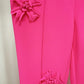 Flower Appliques Long Trousers