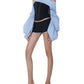 Two Piece Off the Shoulder Striped and Short Set