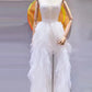 Two Piece Set Women Strapless Sleeveless Ruffle Skirt Set Female