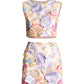 Spring Time in Bloom Two Piece Skirt Set