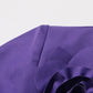 Make Me Blossom Purple Blazer with Rose Appliques