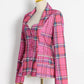 Rose Plaid Blazer