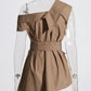 Giada Diagonal Collar Blouse