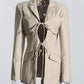 Sexy Peek a Boo Front Chic Blazer Female