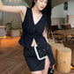 Diamond Buckel Mini Skirt