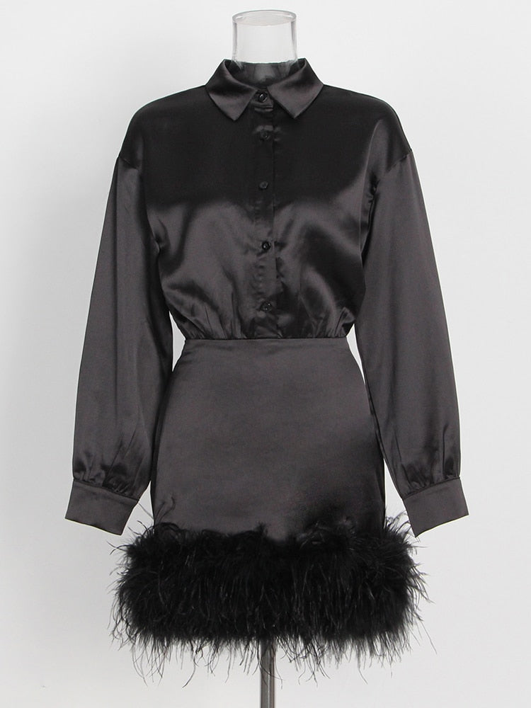 Erica Feather Dress