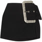 Diamond Buckel Mini Skirt