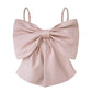 Nia Spaghetti Strap Bow Top